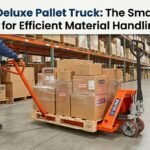 Uline Deluxe pallet truck for efficient material handling in warehouse operations